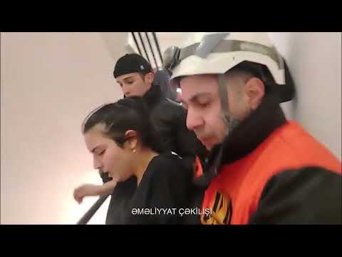 Xırdalanda binada baş vermiş yanğın söndürülüb, 2-si azyaşlı olmaqla 10 nəfər təxliyə edilib