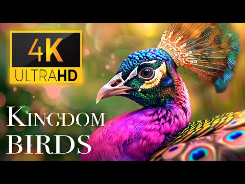 Majestic Kingdom of Birds with Sounds in Scenic Relaxation Film