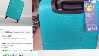 Safari Trolley Bag Review Buy From Flipkart Under 1700