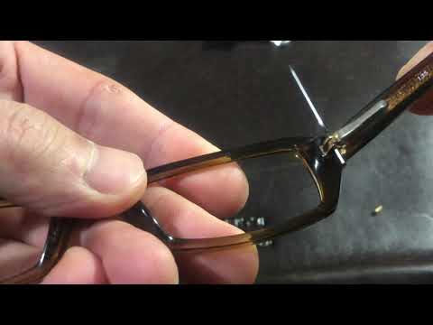 How to Replace Screw in Spring Hinge Eyeglasses.