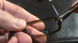 How to Replace Screw in Spring Hinge Eyeglasses.