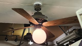 Emerson "Paddle" Ceiling Fan model CF-523-L (brown/brass)
