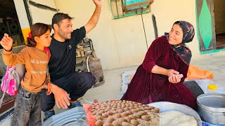 🌾 Traditional Bread Making &amp; Rice Harvest: Salahadin and Fatemeh’s Hardworking Nomadic Life 🏡