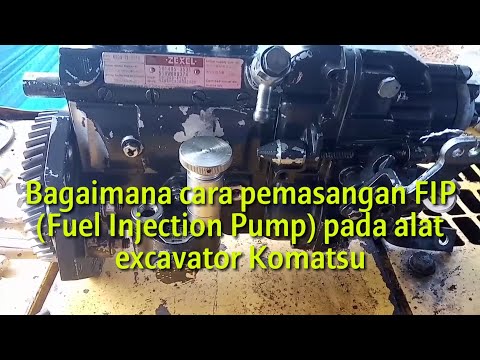 How to Determine Top Timing of Fuel Pump, Komatsu Excavator