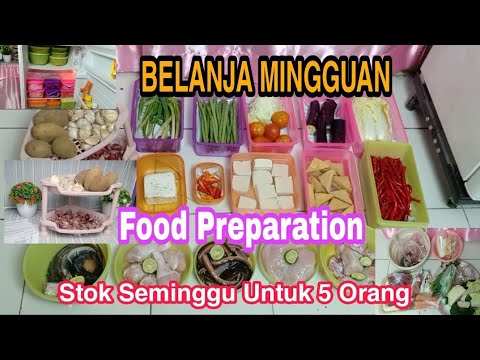 FOOD PREPARATION INDONESIA ||  BELANJA MINGGUAN || CARA MENYIMPAN SAYURAN DAN LAUK PAUK DI KULKAS