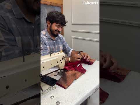 Making Half Saree ||  Woven Design with Zari work #halfsaree #lehengas #festival