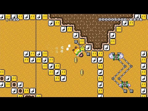Super Mario Maker 2 - [Mario Kart] Spring Desert by Akiroow - No Commentary
