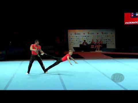 Belarus (BLR) - 2018 Acrobatic Worlds, Antwerpen (BEL) - Dynamic  Men's Pair