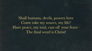 The Final Word Is Christ