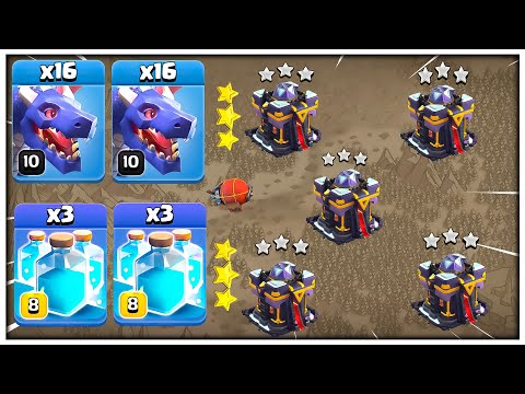 Town Hall 15 Dragon Clone Spam – Crazy Air Attack Strategy - Clash of Clans