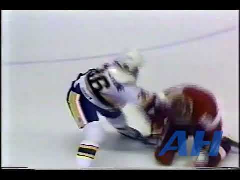 NHL Apr. 12, 1991 St. Louis Blues v Detroit Red Wings (melee) Mario Marois v Marc Potvin