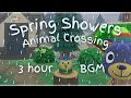 ️ Spring Showers In Animal Crossing Ft City Folk Rain Video For Study Focus BGM 3 Hour