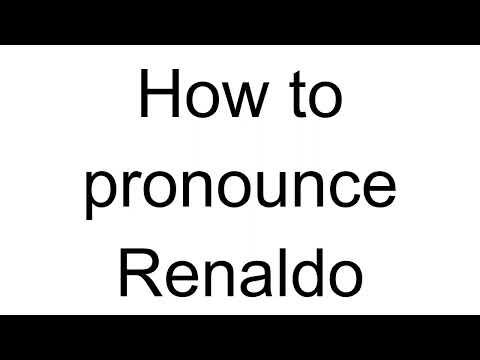 How to Pronounce Renaldo (Albanian)