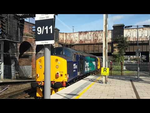 (HD) 37401 leaving Preston on 2C47 1004 to Barrow-in-Furness 4/5/2016