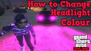 How to Change Headlight Colour in GTA ONLINE