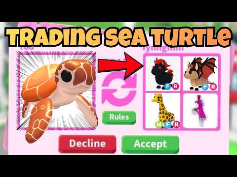 TRADING SEA TURTLE! Sea Turtle Update: My BEST Adopt Me Trade Ever! 🐢🔥 ROBLOX