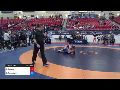 59 Lbs Consi Of 8 #2 - Hailey Corona, Utah Vs Genesis Ramirez, All Navy Wrestling Df70