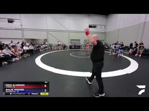 101 Lbs Round 2 (8 Team) - Maya Alvarado, Florida Vs Bailee Wagner, Washington 9c44