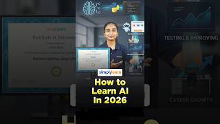 How To Learn AI | How To Start Learning Artificial Intelligence | AI Roadmap | #Shorts #Simplilearn