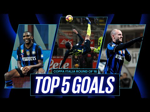SNEIJDER, ETO'O AND... 😍 | TOP 5 GOAL COPPA ITALIA ROUND OF 16 ⚽