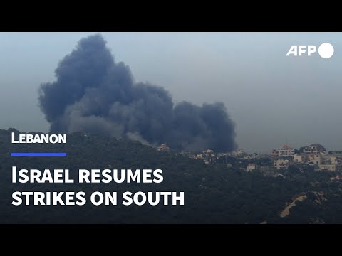 Smoke rises as Israel strikes south Lebanon | AFP