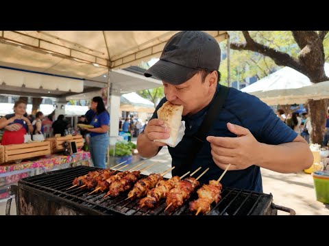Best Filipino STREET FOOD at a Saturday FOOD MARKET in Manila Philippines