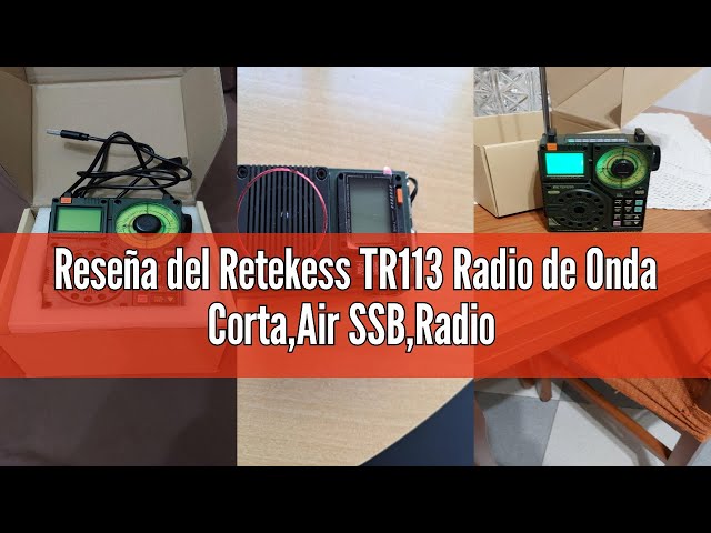 Vídeo relacionado con Retekess TR113 Radio de Onda Corta, Radio Digital Portátil
