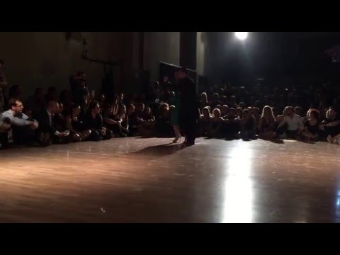  Marianna Koutandou  and  Vaggelis Hatzopoulos  are  dancing  at  Athens TangoLovers  in  2016
