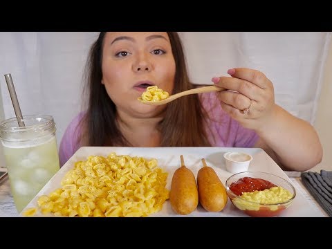 CORNDOGS, VELVEETA SHELLS & CHEESE MUKBANG EATING SHOW