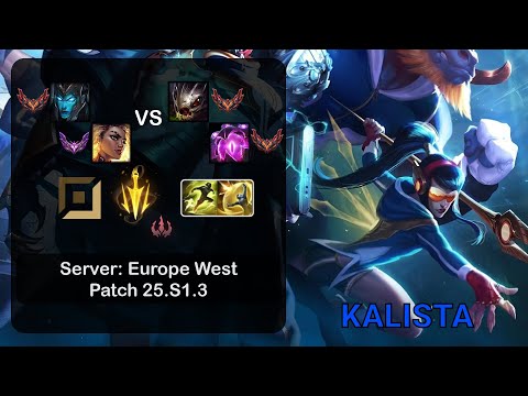 Kalista ADC + Rell vs Kog'Maw + Vel'Koz - EUW GrandMaster - Patch 25.S1.3