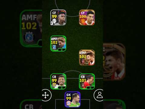 Free Kick squad | 4-1-1-4 Formation | efootball 2024 mobile #shorts #efootball #pes #viral