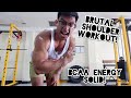 BRUTAL EXPLOSIVE SHOULDER WORKOUT | FIRST TIME MAG BCAA ENERGY SOLID!