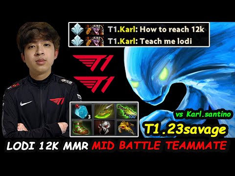 23savage Morphling LODI 12K MMR vs Karl Santino T1 Teammate Dota 2 pro Gameplay