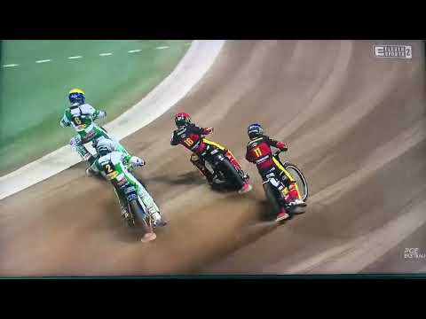 Speedway Crash Dan Bewley i Jonas Jeppesen. Wrocław vs Częstochowa