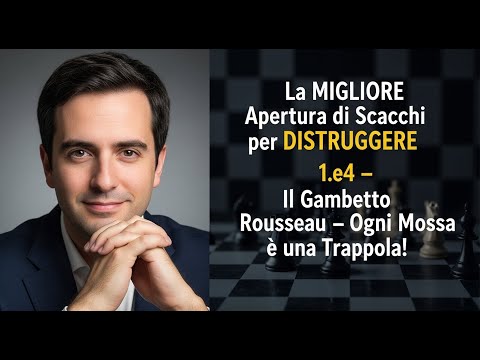 La MIGLIORE Apertura di Scacchi per DISTRUGGERE 1.e4 –Il Gambetto Rousseau–Ogni Mossa è una Trappola