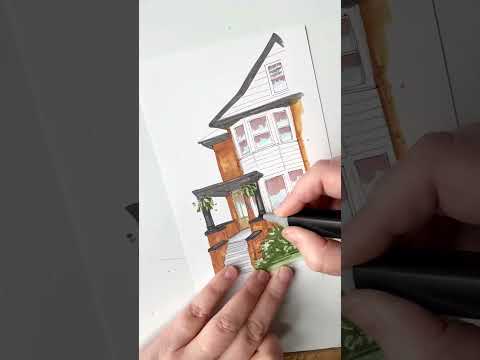 They LOVED it! Custom sketch in ink and alcohol markers #urbansketch #customart