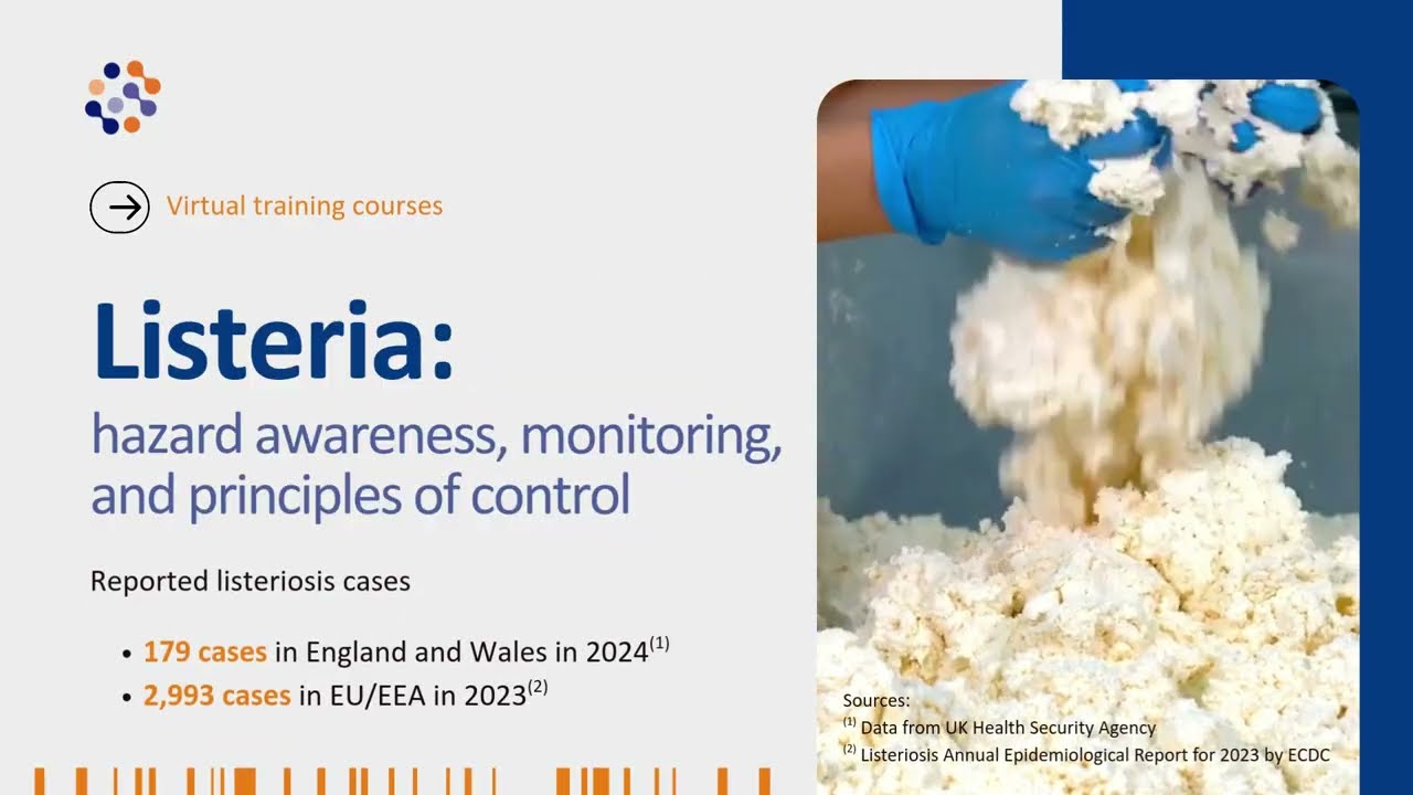 Listeria: hazard awareness, monitoring, and principles of control | Online training course | UK