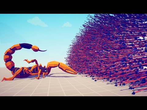 GIANT SCORPION vs EVERY GOD - Totally Accurate Battle Simulator TABS
