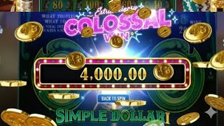 💰 Simple Dollar Slot Game Big Win | Colossal Win | Mega Jackpot Casino Game 2025