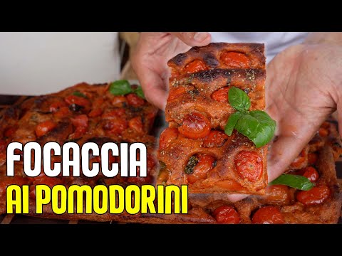 Focaccia AI pomodori con un INGREDIENTE PARTICOLARE 🍅 *facile e fatta con una PLANETARIA CASALINGA *