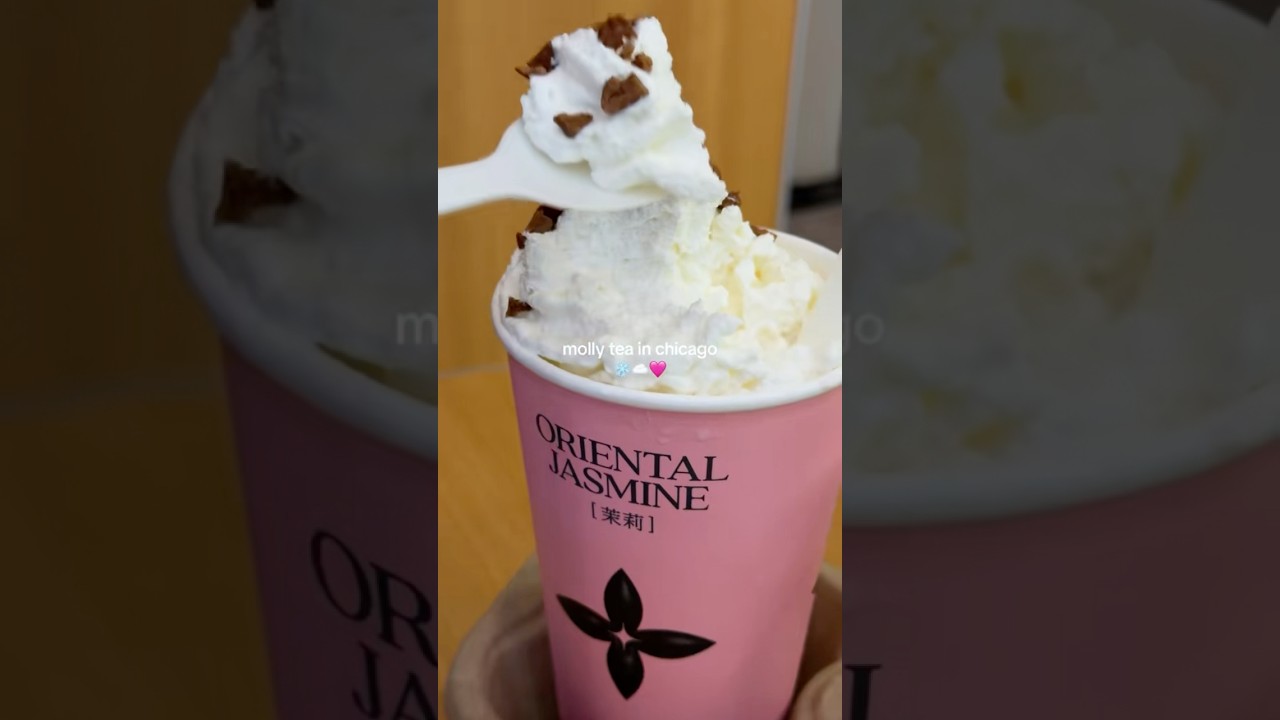 📍 Molly Tea🩷 #chicago #vlog #food #cafe #fyp #shorts