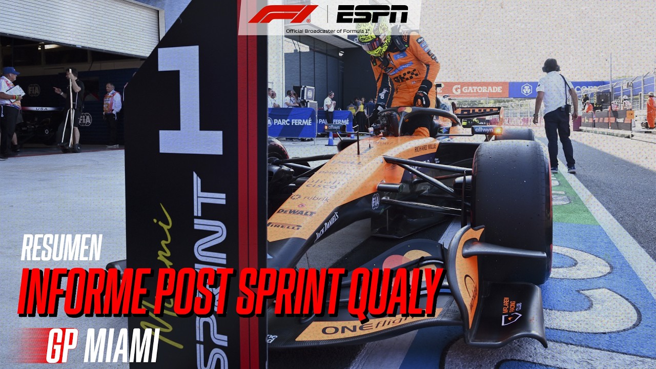 NORRIS ROMPIÓ LA RACHA DE MERCEDES EN MIAMI Y COLAPINTO BRILLÓ EN LA SPRINT QUALY | Informe