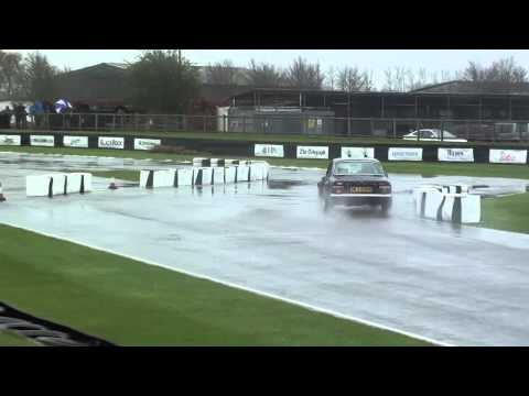 Goodwood GRRC Spring Sprint 2012. Driving Action in The Wind & Rain