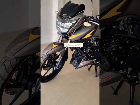 Short view 🔥 New Tvs Apache rtr 160 in Grey colour #shorts #youtubeshorts #bike #2024