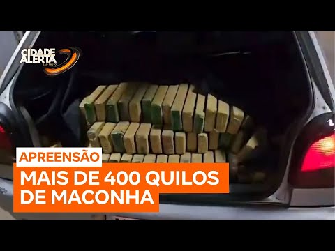 Polícia Rodoviária Federal apreende mais de 400 quilos de maconha em Nhandeara (SP)