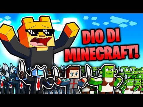 DIVENTO IL DIO DI MINECRAFT E COMANDO 1 MILIONE DI VILLAGER! MARCELLO ESPLODE CON UNA BOMBA GIGANTE!
