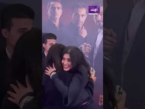 نبيل عيسي ونورين أبو سعده في العرض الخاص لفيلم قصر الباشا