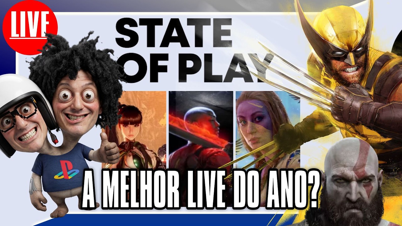 🎮🔫🚨 AO VIVO  - 16H State of Play | A LIVE DAS  LIVES DE PLAYSTATION? #stateofplay