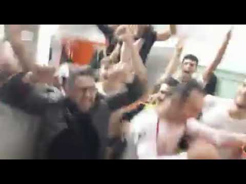 Festeggiamenti post partita Sporting vs Real San Paolo