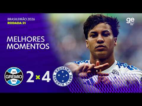 Gols e melhores lances de Grêmio x Cruzeiro